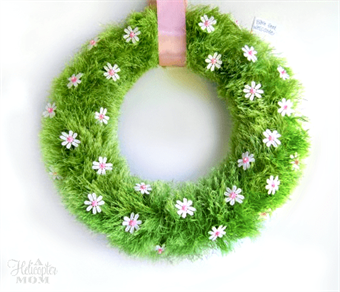 We Love Spring: Make Your Own Spring Baby Grass Wreath